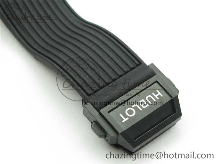 Big Bang Unico Black Ceramic HBF 1:1 Best Edition Black Skeleton Dial on Black Rubber Strap A1242