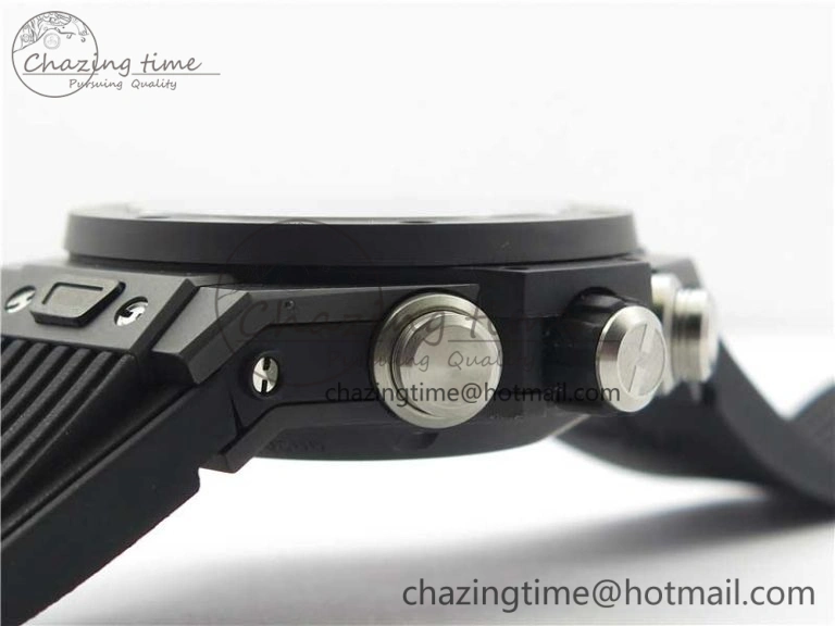 Big Bang Unico Black Ceramic HBF 1:1 Best Edition Black Skeleton Dial on Black Rubber Strap A1242