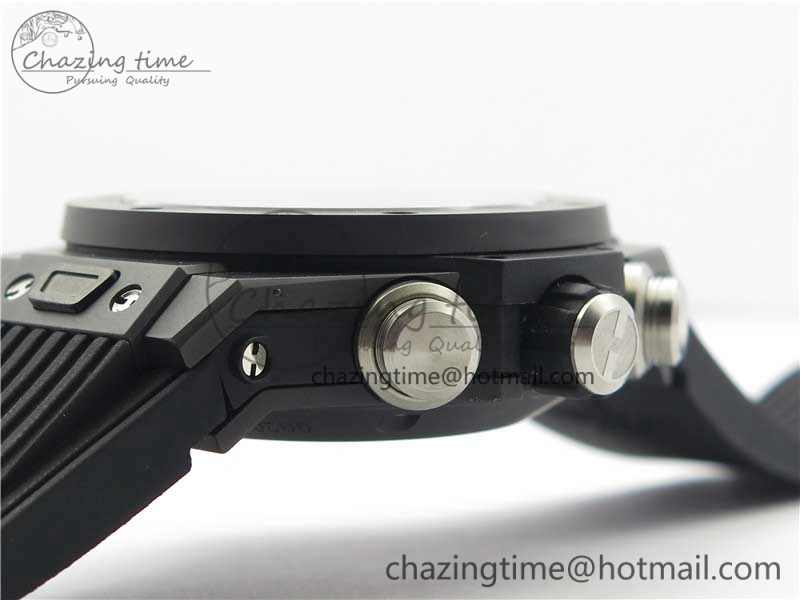 Big Bang Unico Black Ceramic HBF 1:1 Best Edition Black Skeleton Dial on Black Rubber Strap A1242