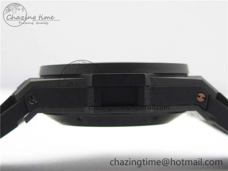 Big Bang Unico Black Ceramic HBF 1:1 Best Edition Black Skeleton Dial on Black Rubber Strap A1242