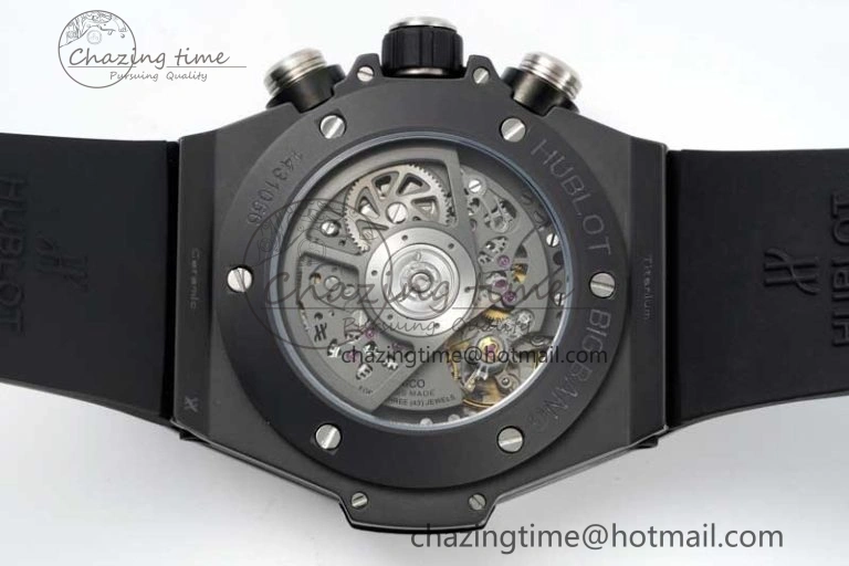 Big Bang Unico Black Ceramic ZF 1:1 Best Edition Skeleton Dial on Black Rubber Strap A1280