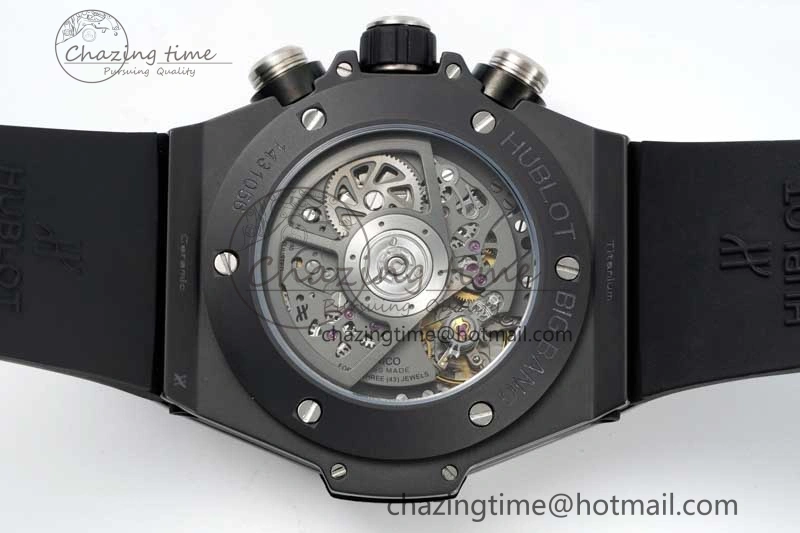 Big Bang Unico Black Ceramic ZF 1:1 Best Edition Skeleton Dial on Black Rubber Strap A1280