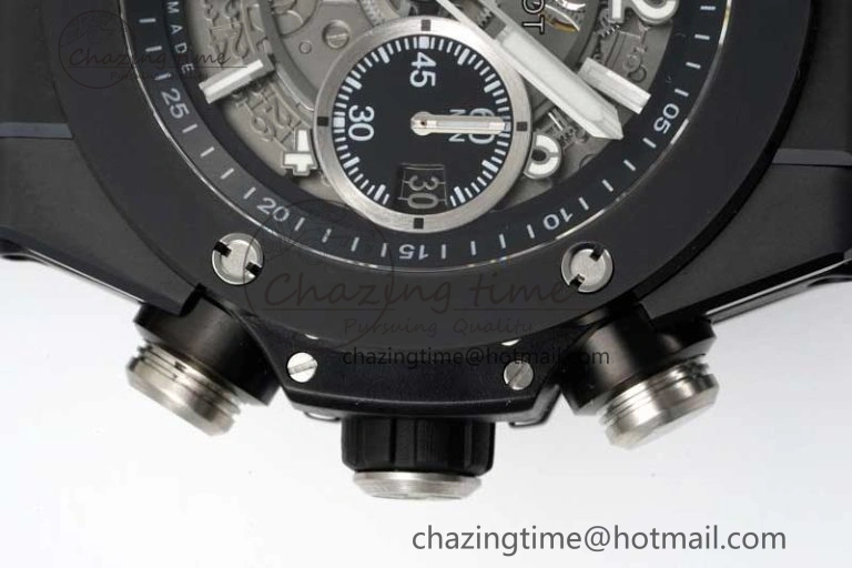 Big Bang Unico Black Ceramic ZF 1:1 Best Edition Skeleton Dial on Black Rubber Strap A1280