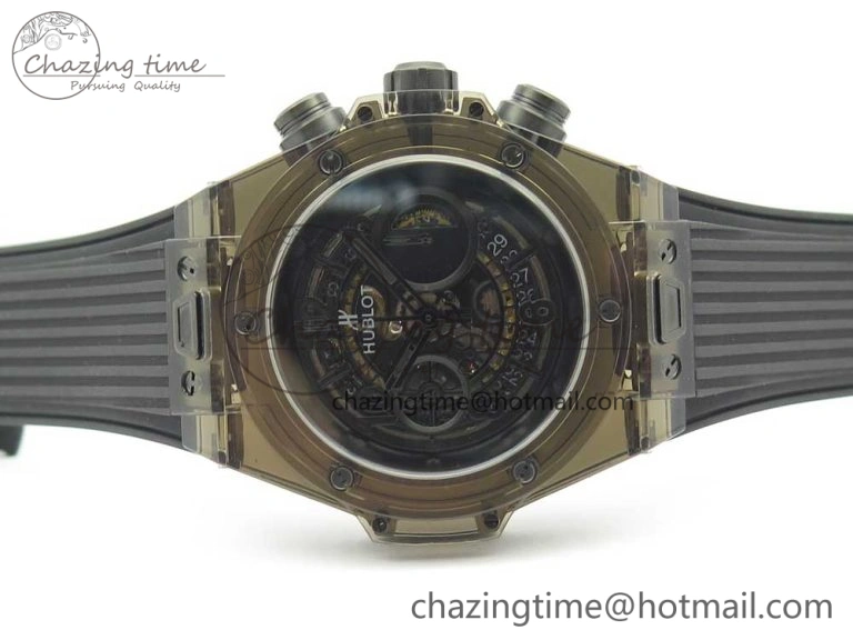 Big Bang Unico Black Magic Sapphire 45mm OXF Best Edition Black Dial on Black Rubber Strap A1242
