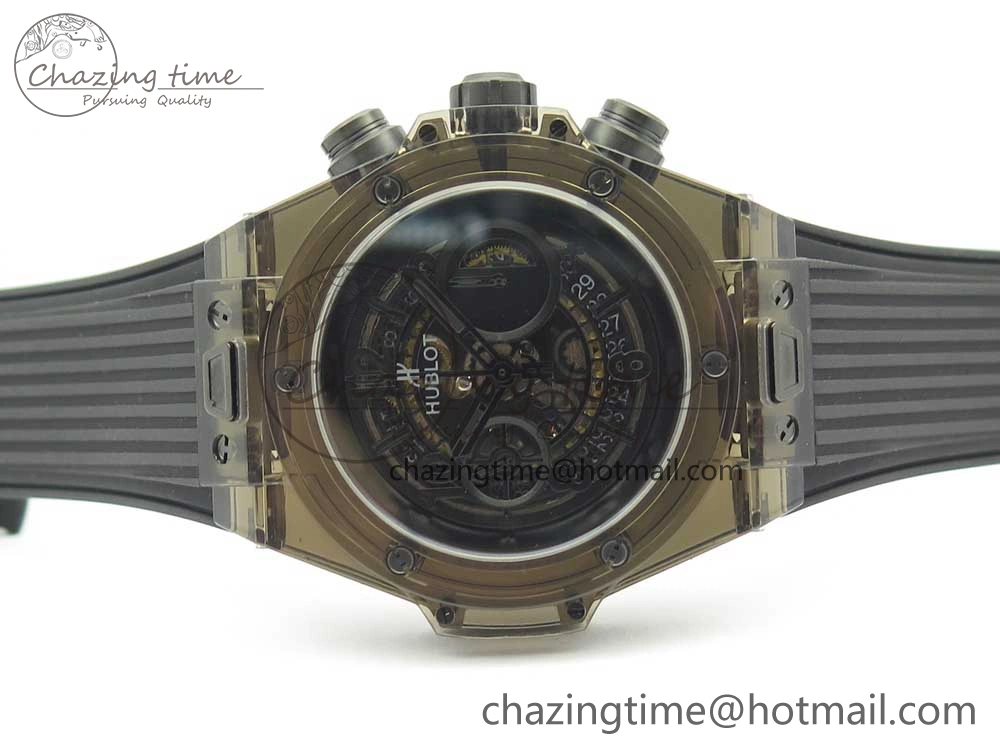 Big Bang Unico Black Magic Sapphire 45mm OXF Best Edition Black Dial on Black Rubber Strap A1242