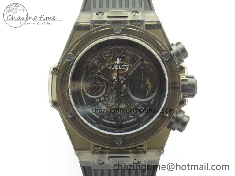 Big Bang Unico Black Magic Sapphire 45mm OXF Best Edition Black Dial on Black Rubber Strap A1242