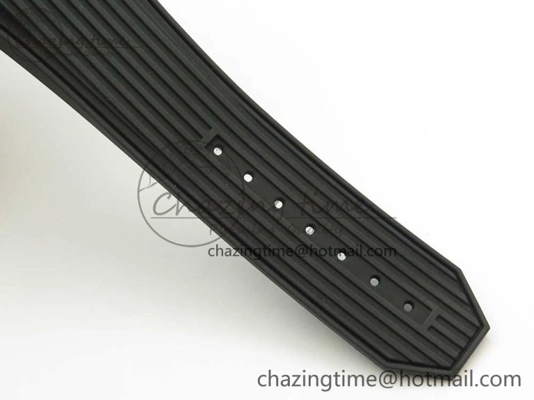 Big Bang Unico Black Magic Sapphire 45mm OXF Best Edition Rainbow Crystal Bezel Black Dial on Black Rubber Strap A1242
