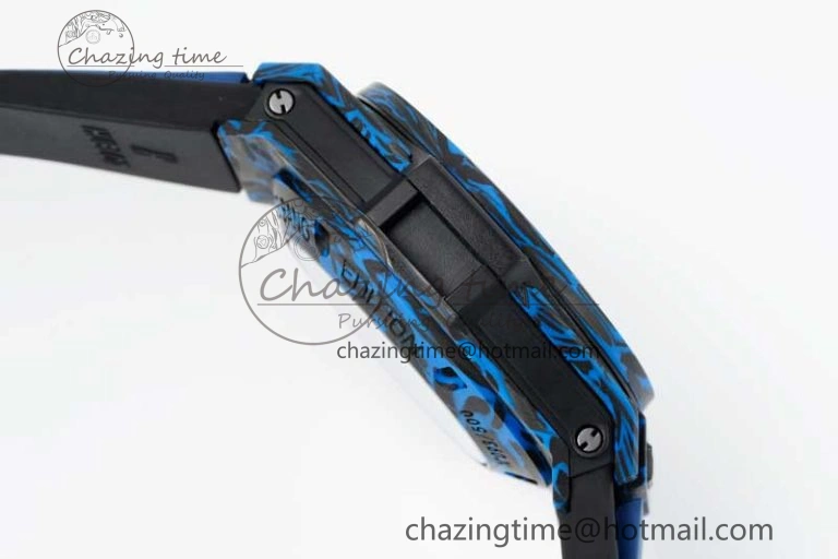 Big Bang Unico Blue Carbon TWF Best Edition Skeleton Dial on Black Rubber Strap A1220