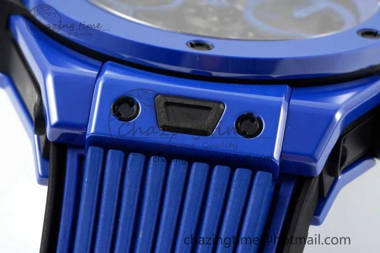 Big Bang Unico Blue Magic Ceramic ZF 1:1 Best Edition Skeleton Dial on Blue Rubber Strap A1280