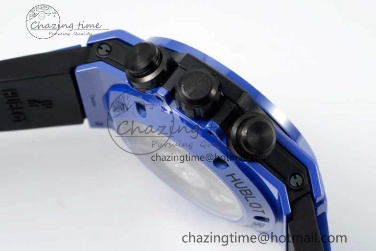 Big Bang Unico Blue Magic Ceramic ZF 1:1 Best Edition Skeleton Dial on Blue Rubber Strap A1280