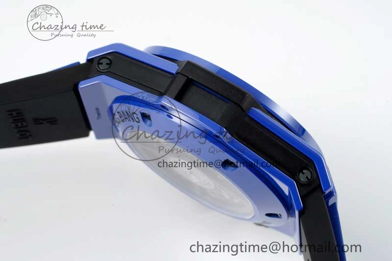 Big Bang Unico Blue Magic Ceramic ZF 1:1 Best Edition Skeleton Dial on Blue Rubber Strap A1280
