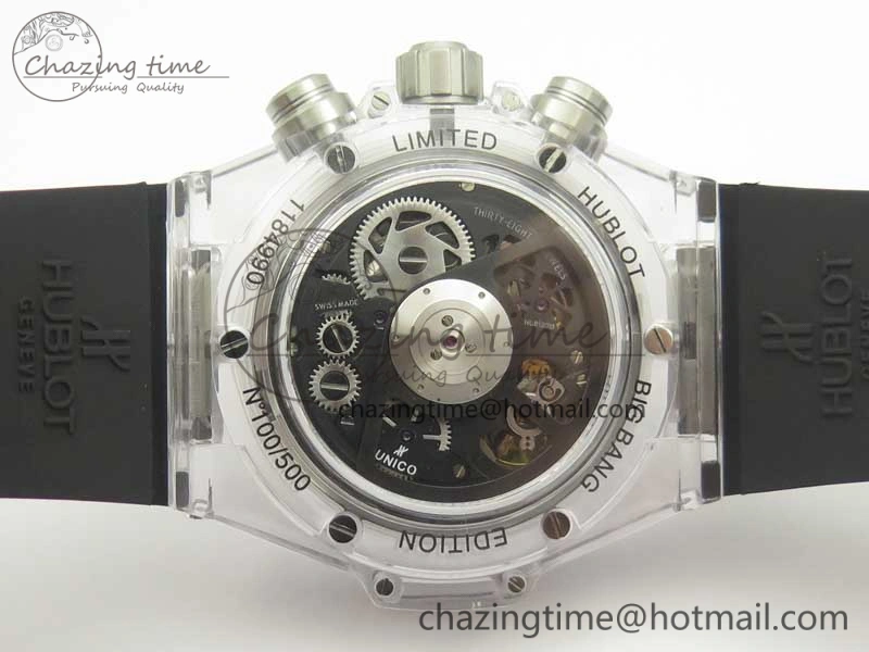 Big Bang Unico Magic Sapphire 45mm OXF Best Edition Black Dial on Black Rubber Strap A1242
