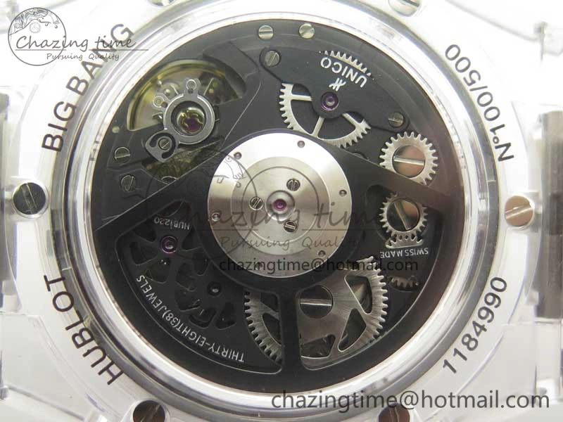 Big Bang Unico Magic Sapphire 45mm OXF Best Edition Black Dial on Black Rubber Strap A1242