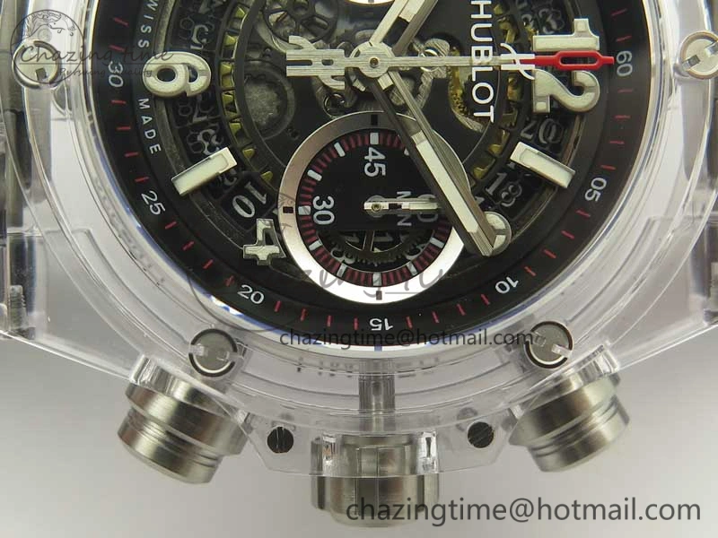 Big Bang Unico Magic Sapphire 45mm OXF Best Edition Black Dial on Black Rubber Strap A1242