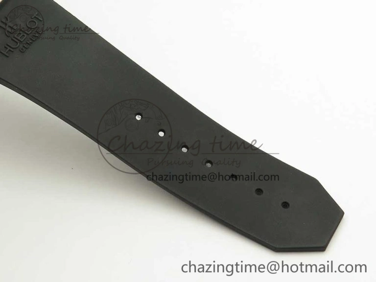 Big Bang Unico Magic Sapphire 45mm OXF Best Edition Skeleton Dial Diamonds Bezel on Black Rubber Strap A1242