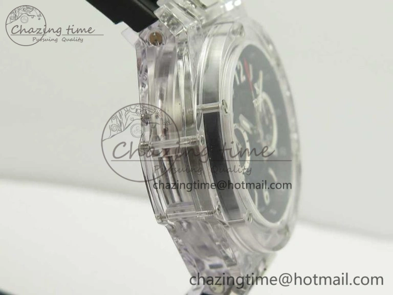 Big Bang Unico Magic Sapphire 45mm OXF Best Edition Skeleton Dial on Black Rubber Strap A1242