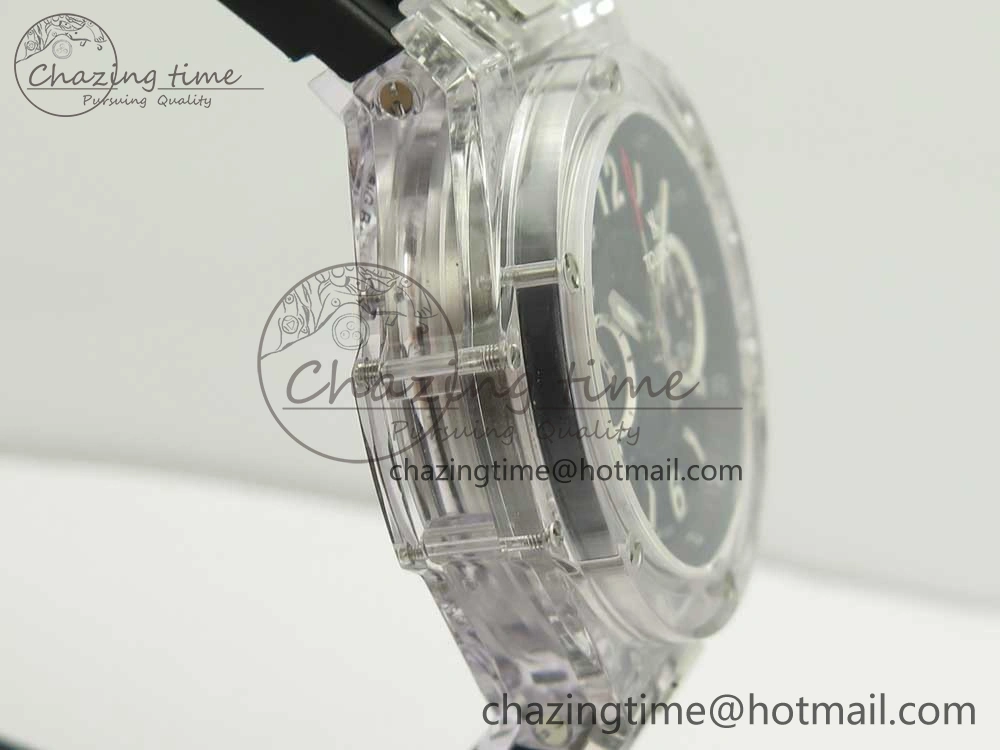 Big Bang Unico Magic Sapphire 45mm OXF Best Edition Skeleton Dial on Black Rubber Strap A1242