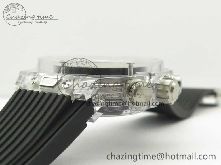 Big Bang Unico Magic Sapphire 45mm OXF Best Edition Skeleton Dial on Black Rubber Strap A1242