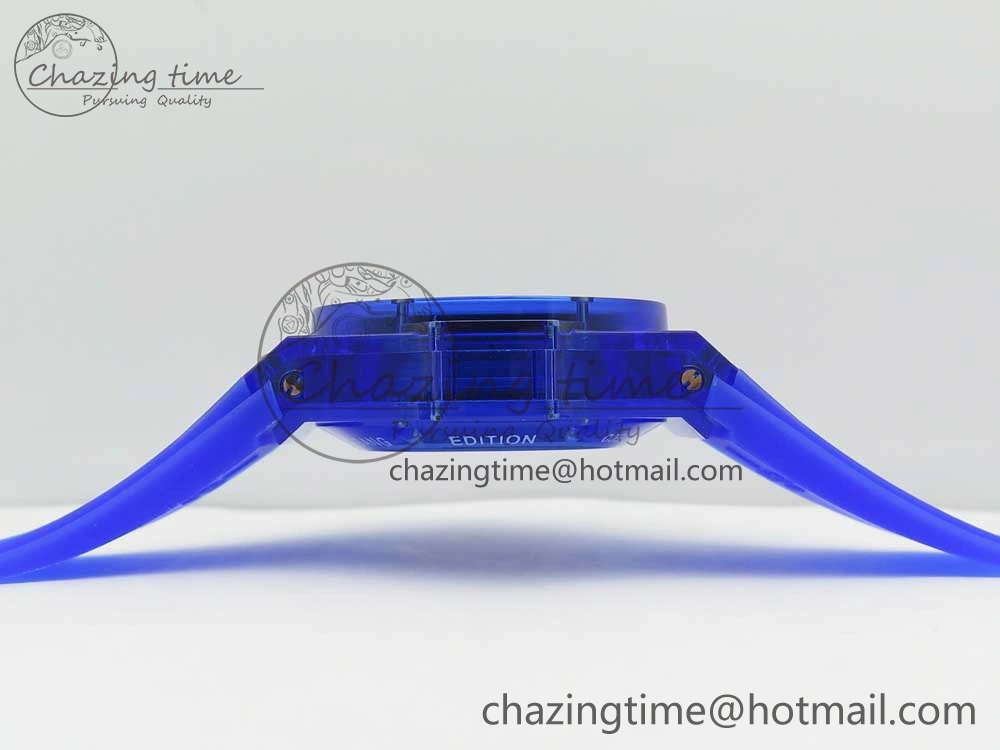 Big Bang Unico Magic Sapphire Blue 45mm OXF Best Edition Skeleton Dial on Blue Rubber Strap A1242
