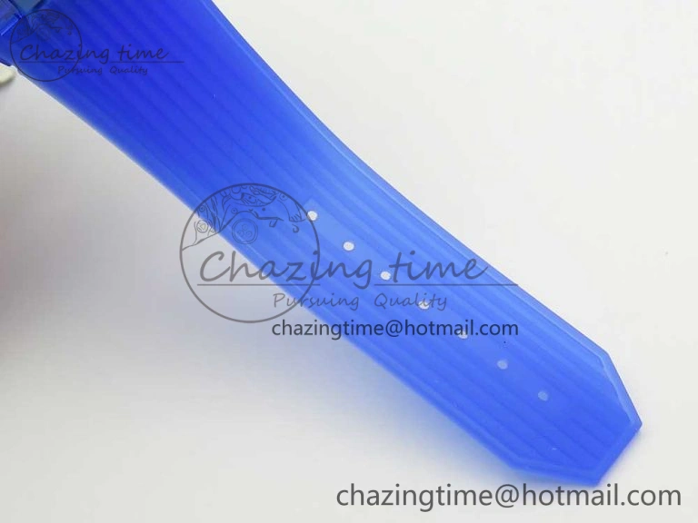 Big Bang Unico Magic Sapphire Blue 45mm OXF Best Edition Skeleton Dial on Blue Rubber Strap A1242