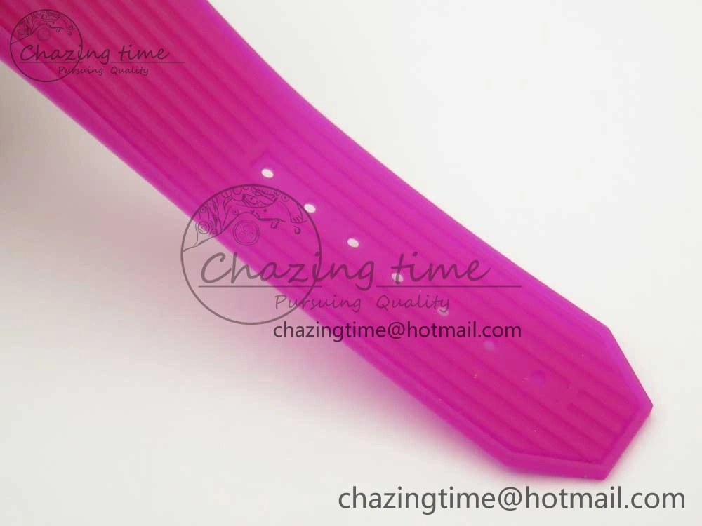 Big Bang Unico Magic Sapphire Pink 45mm OXF Best Edition Skeleton Dial on Pink Rubber Strap A1242