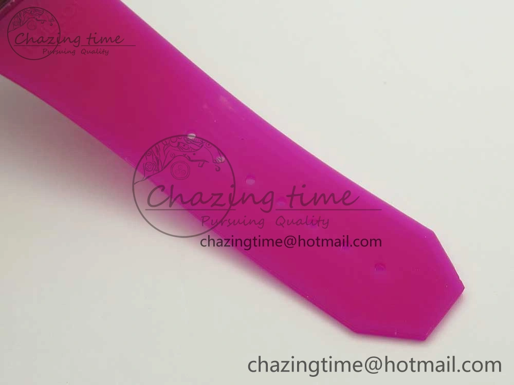 Big Bang Unico Magic Sapphire Pink 45mm OXF Best Edition Skeleton Dial on Pink Rubber Strap A1242