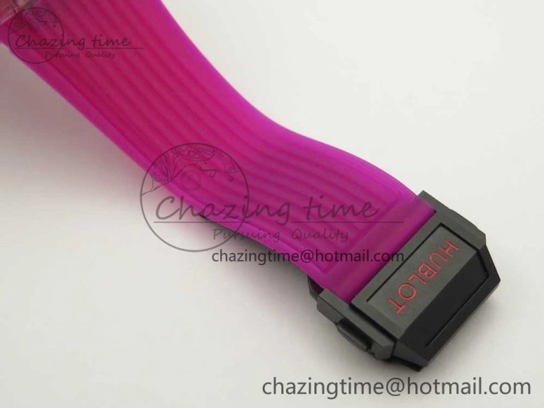 Big Bang Unico Magic Sapphire Pink 45mm OXF Best Edition Skeleton Dial on Pink Rubber Strap A1242