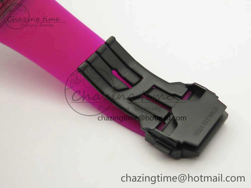 Big Bang Unico Magic Sapphire Pink 45mm OXF Best Edition Skeleton Dial on Pink Rubber Strap A1242