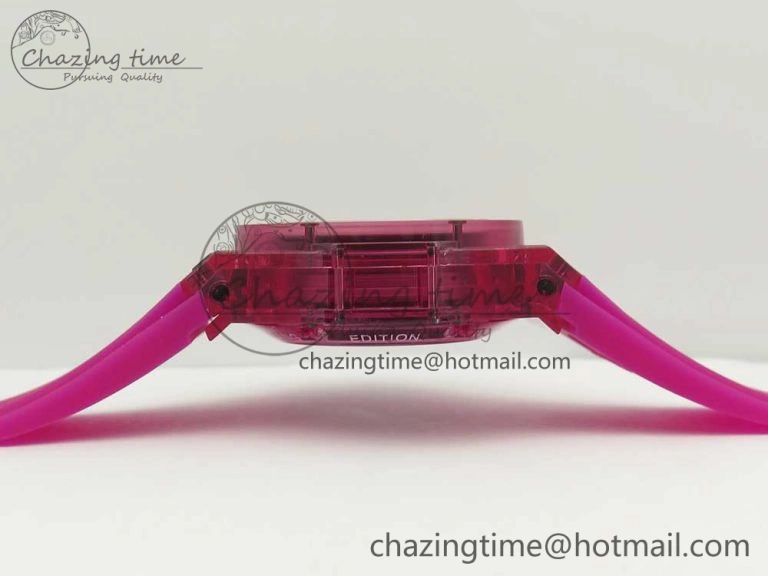 Big Bang Unico Magic Sapphire Pink 45mm OXF Best Edition Skeleton Dial on Pink Rubber Strap A1242