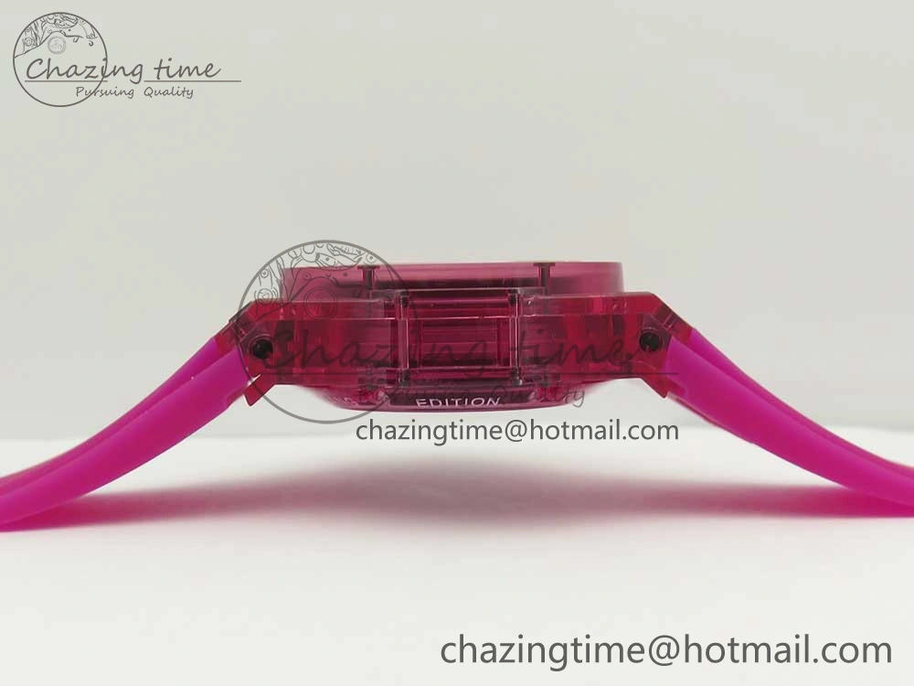 Big Bang Unico Magic Sapphire Pink 45mm OXF Best Edition Skeleton Dial on Pink Rubber Strap A1242