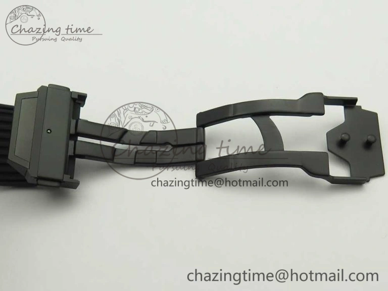 Big Bang Unico Purple Magic Sapphire 45mm OXF Best Edition Crystal Bezel Skeleton Dial on Black Rubber Strap A1242