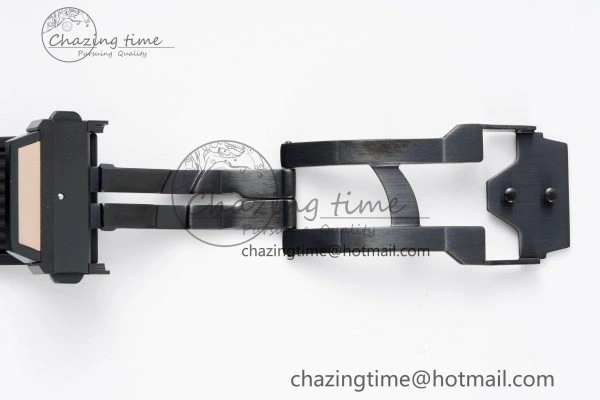 Big Bang Unico RG 45mm BBF 1:1 Best Edition Blue Ceramic Bezel Skeleton Dial on Black Rubber Strap A1280