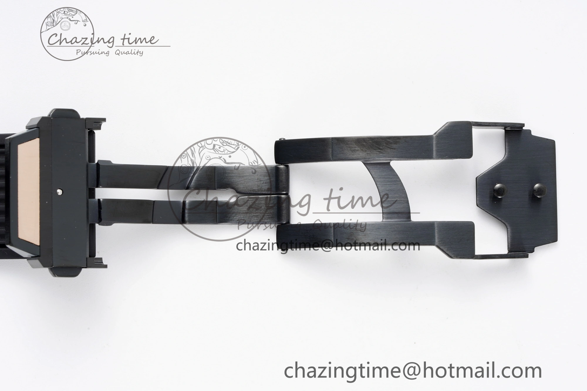 Big Bang Unico RG 45mm BBF 1:1 Best Edition Blue Ceramic Bezel Skeleton Dial on Black Rubber Strap A1280