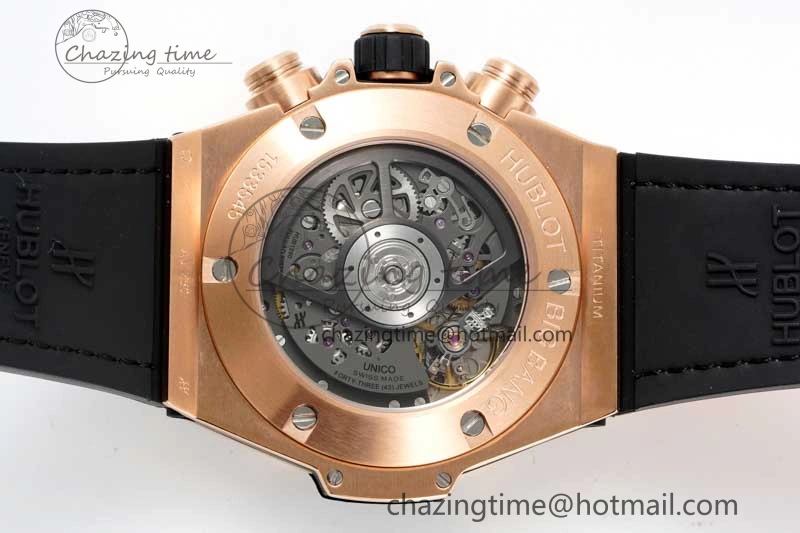 Big Bang Unico Rainbow King RG 45mm ZF 1:1 Best Edition on Rainbow Gummy Strap A1280