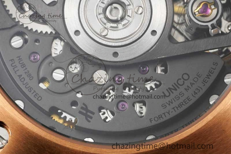 Big Bang Unico Rainbow King RG 45mm ZF 1:1 Best Edition on Rainbow Gummy Strap A1280