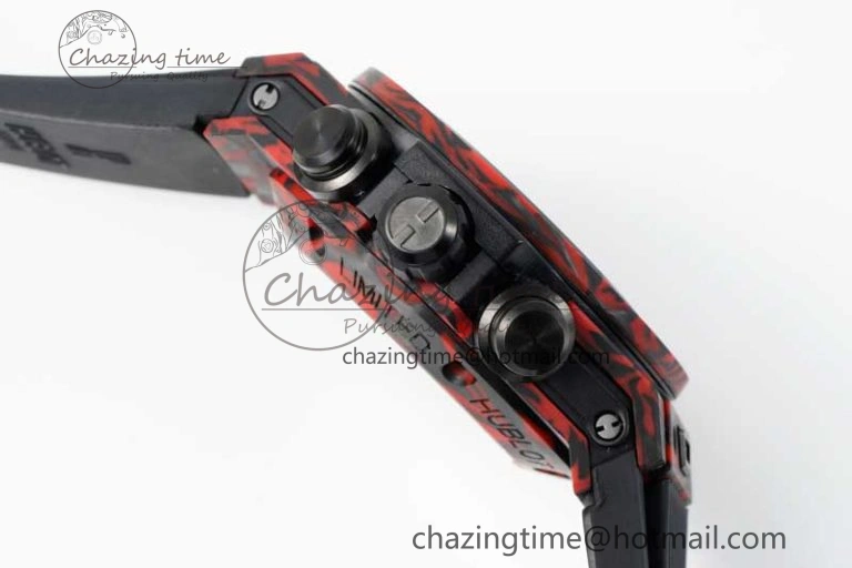 Big Bang Unico Red Carbon TWF Best Edition Skeleton Dial on Black Rubber Strap A1220