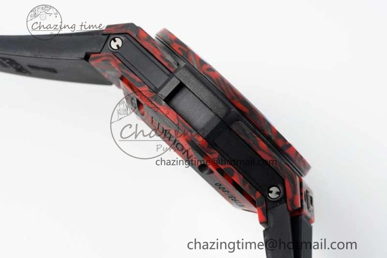 Big Bang Unico Red Carbon TWF Best Edition Skeleton Dial on Black Rubber Strap A1220