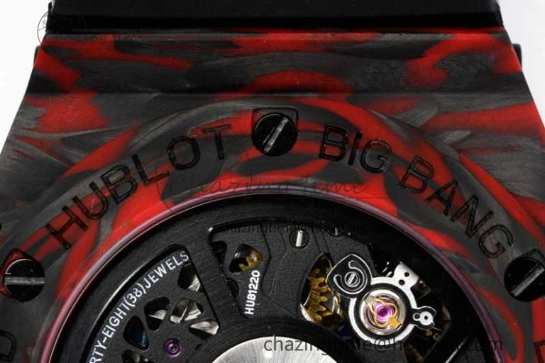 Big Bang Unico Red Carbon TWF Best Edition Skeleton Dial on Black Rubber Strap A1220