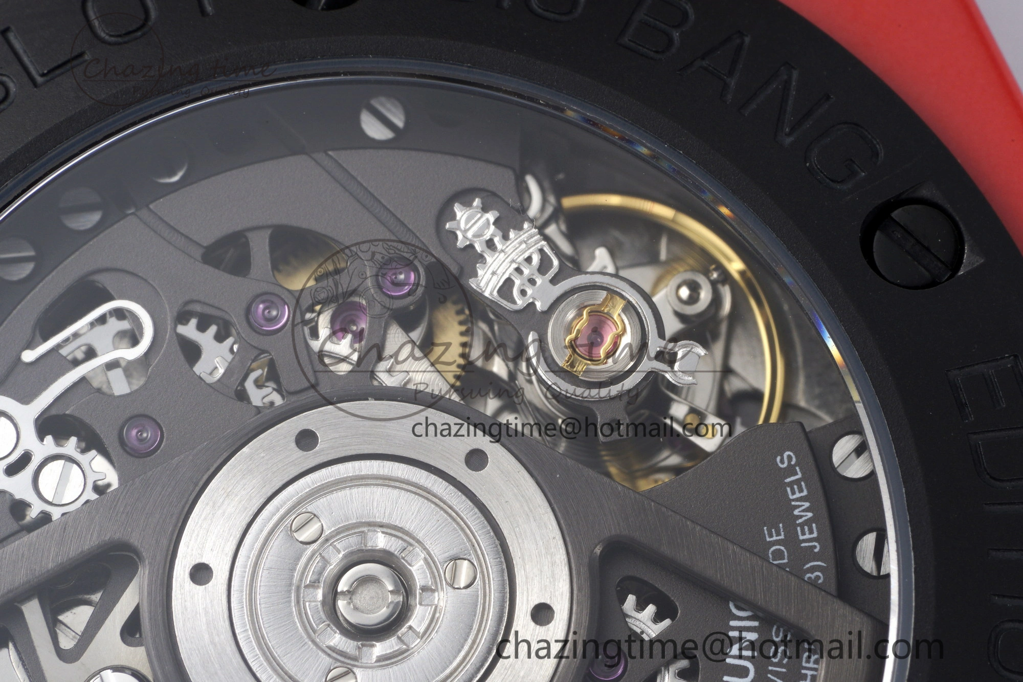 Big Bang Unico Red Magic Ceramic BBF 1:1 Best Edition Skeleton Dial on Red Rubber Strap A1280