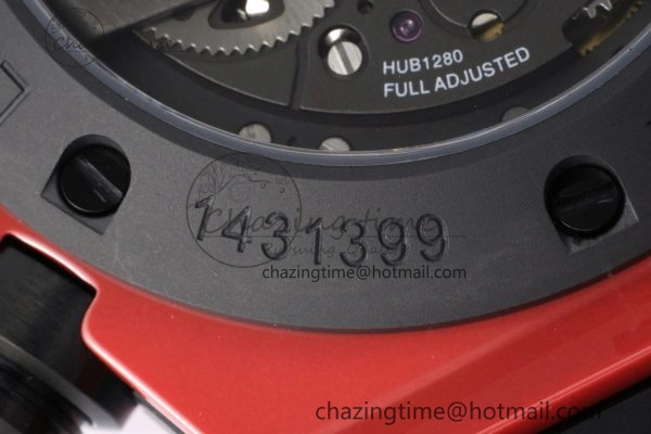 Big Bang Unico Red Magic Ceramic BBF 1:1 Best Edition Skeleton Dial on Red Rubber Strap A1280