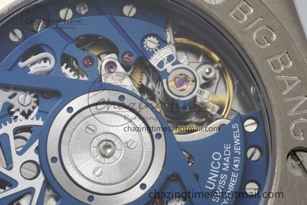 Big Bang Unico SS 45mm BBF 1:1 Best Edition Skeleton Dial on Black Rubber Strap A1280