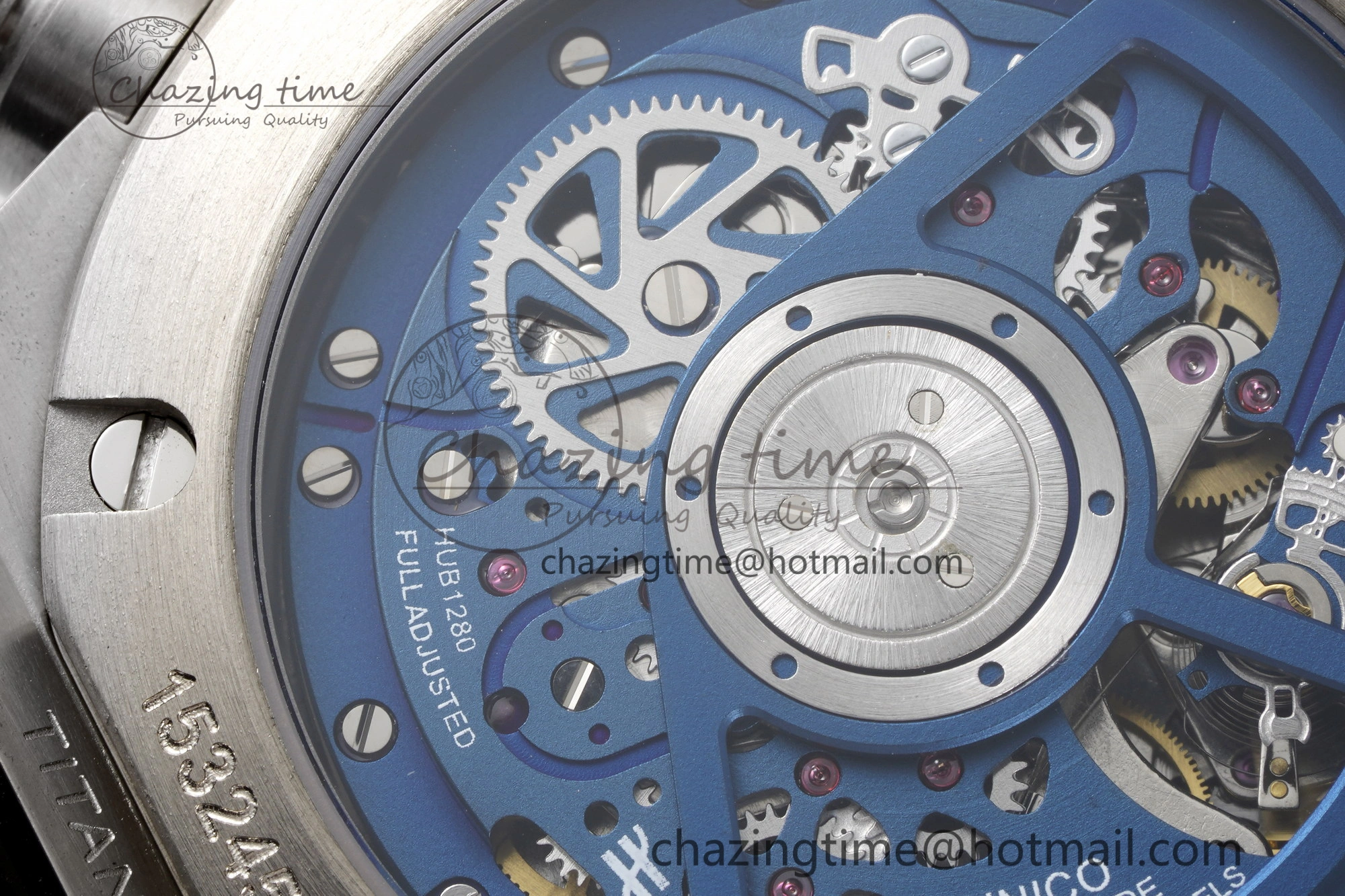 Big Bang Unico SS 45mm BBF 1:1 Best Edition Skeleton Dial on Black Rubber Strap A1280