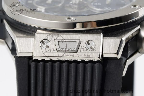 Big Bang Unico SS 45mm BBF 1:1 Best Edition Skeleton Dial on Black Rubber Strap A1280