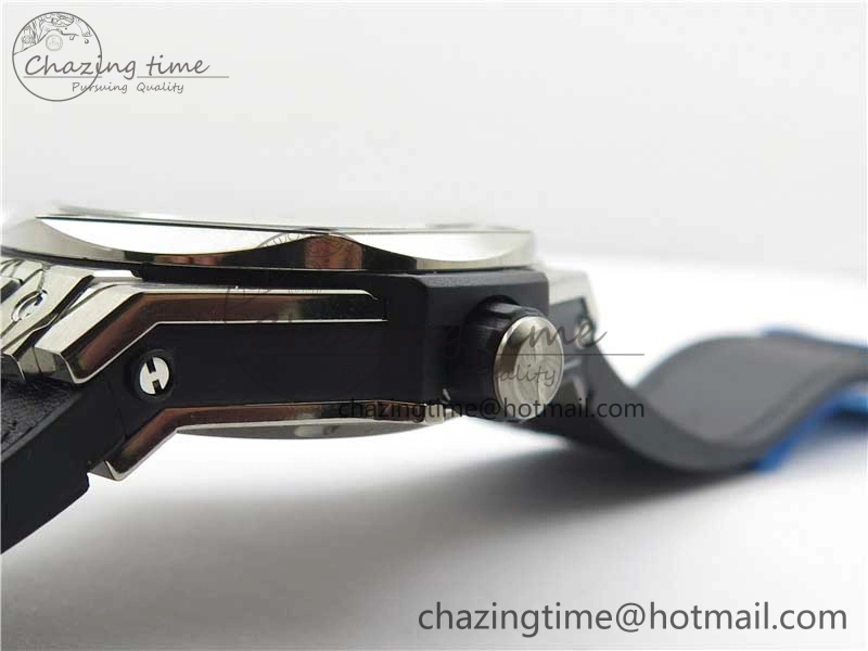 Big Bang Unico Sang Bleu Titanium HBF Skeleton Dial on Black Gummy Strap HUB1213