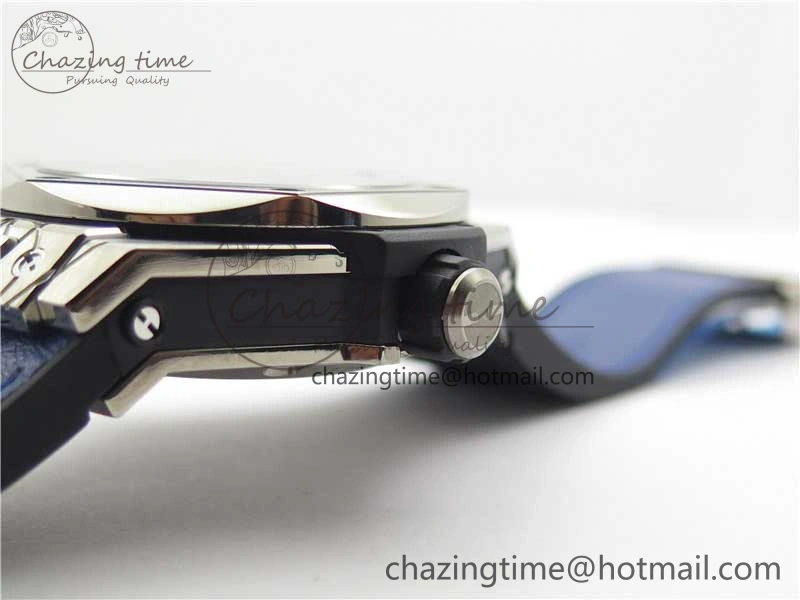 Big Bang Unico Sang Bleu Titanium HBF Skeleton Dial on Blue Gummy Strap HUB1213