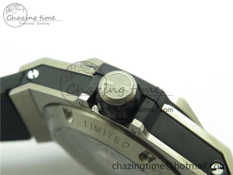 Big Bang Unico Sang Bleu Titanium HBF Skeleton Dial on Blue Gummy Strap HUB1213