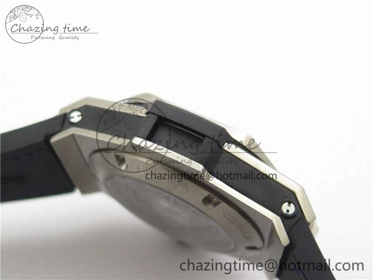 Big Bang Unico Sang Bleu Titanium HBF Skeleton Dial on Blue Gummy Strap HUB1213