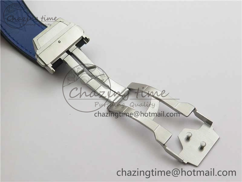 Big Bang Unico Sang Bleu Titanium HBF Skeleton Dial on Blue Gummy Strap HUB1213