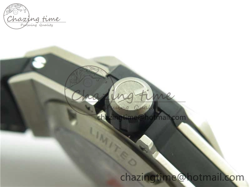 Big Bang Unico Sang Bleu Titanium HBF Skeleton Dial on White Gummy Strap HUB1213