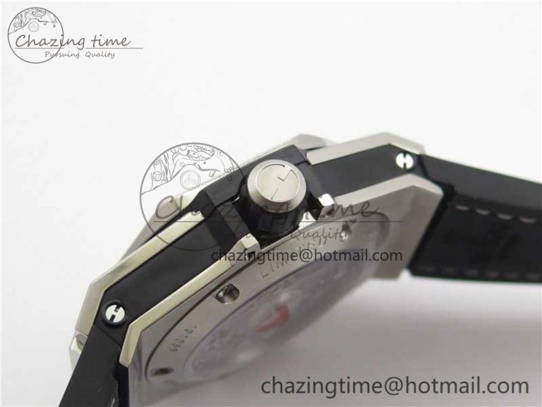 Big Bang Unico Sang Bleu Titanium Diamonds HBF Skeleton Dial on White Gummy Strap HUB1213